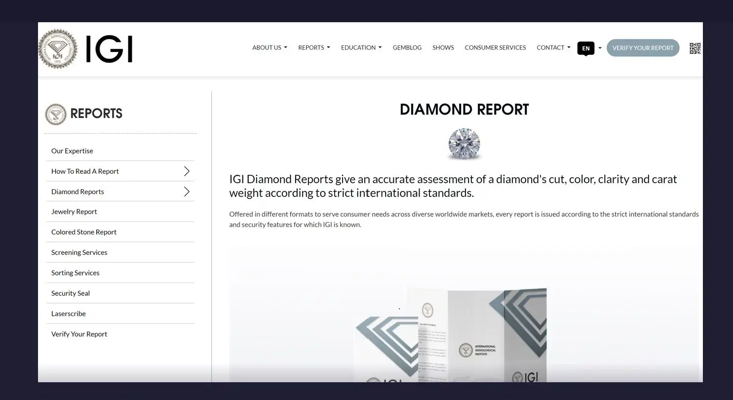 IGI Certification: are their diamond grading reports reliable?