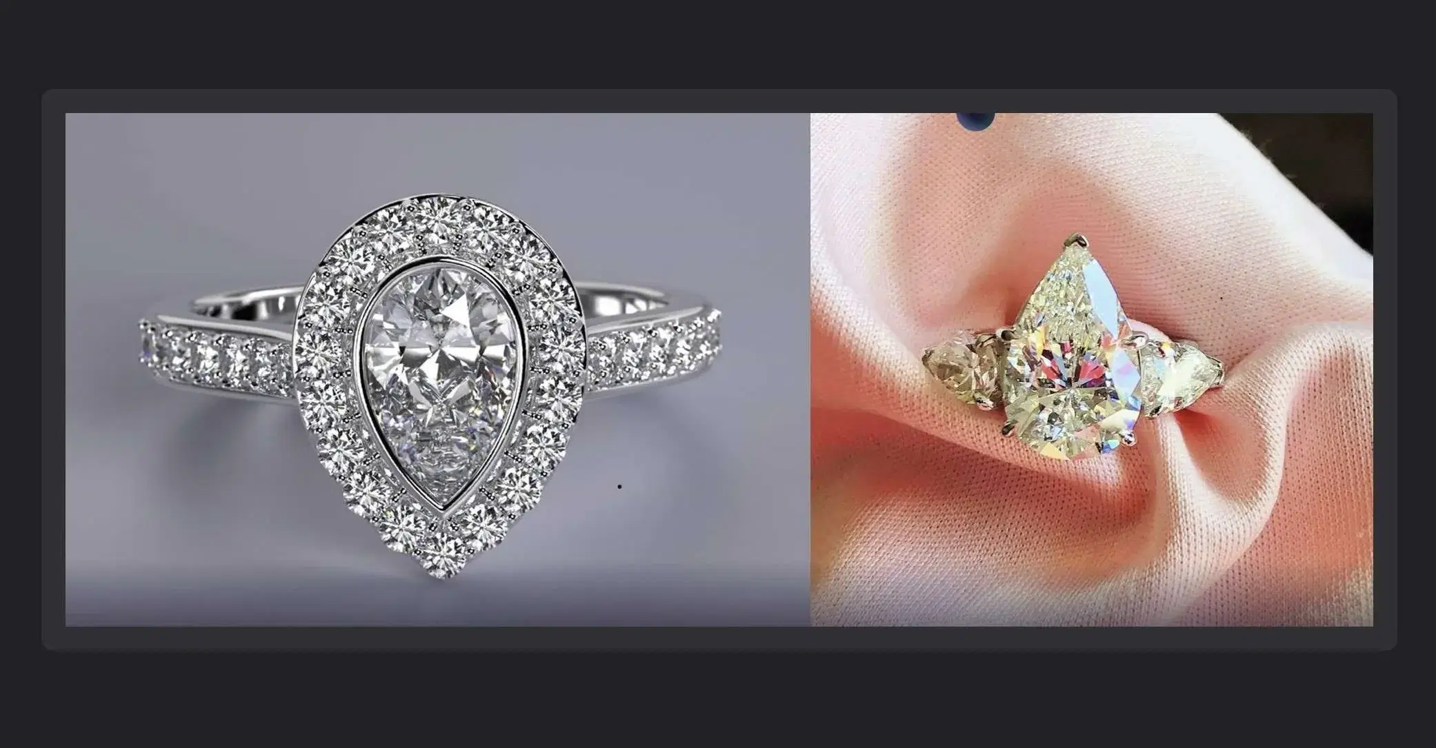 Pear Engagement Rings