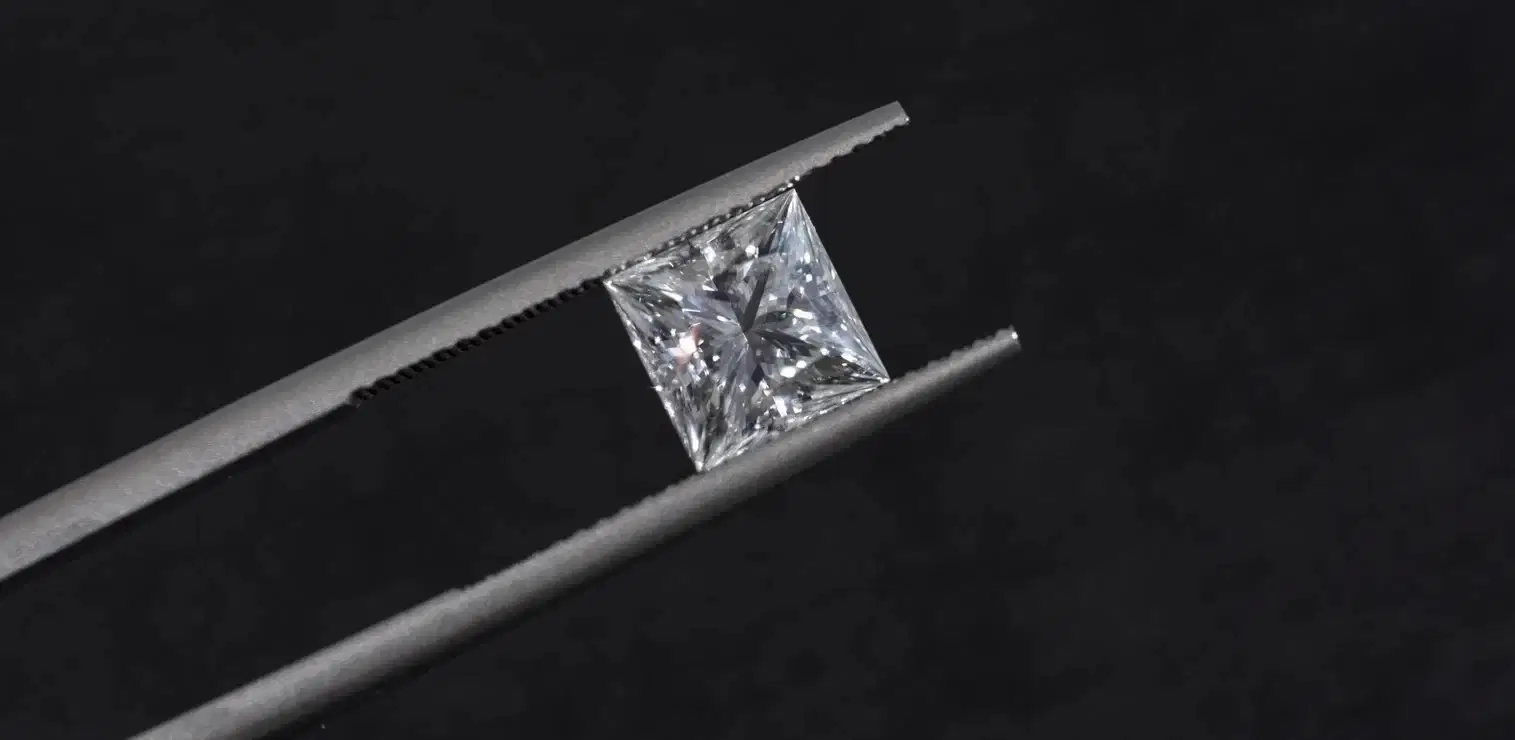 Loose princess cut diamond