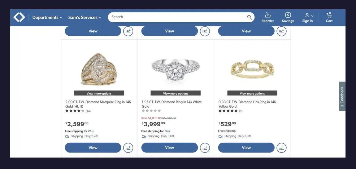 In-Depth Sam's Club Diamonds & Jewelry Review 2023