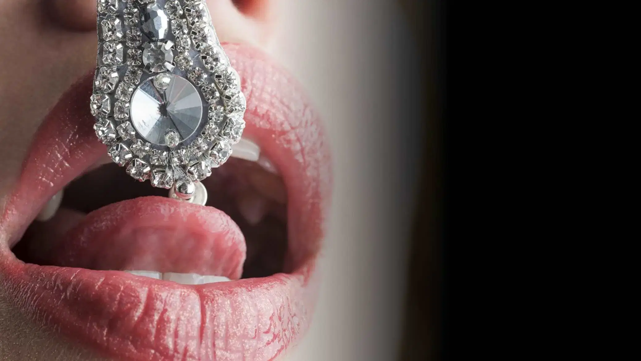 Licking a diamodn Licking a diamodn