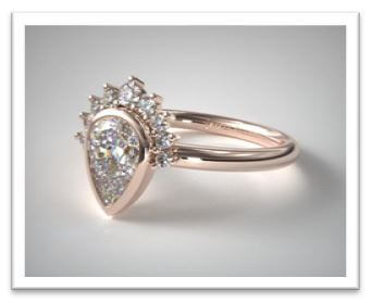 antique halo pear cut engagement ring antique halo pear cut engagement ring