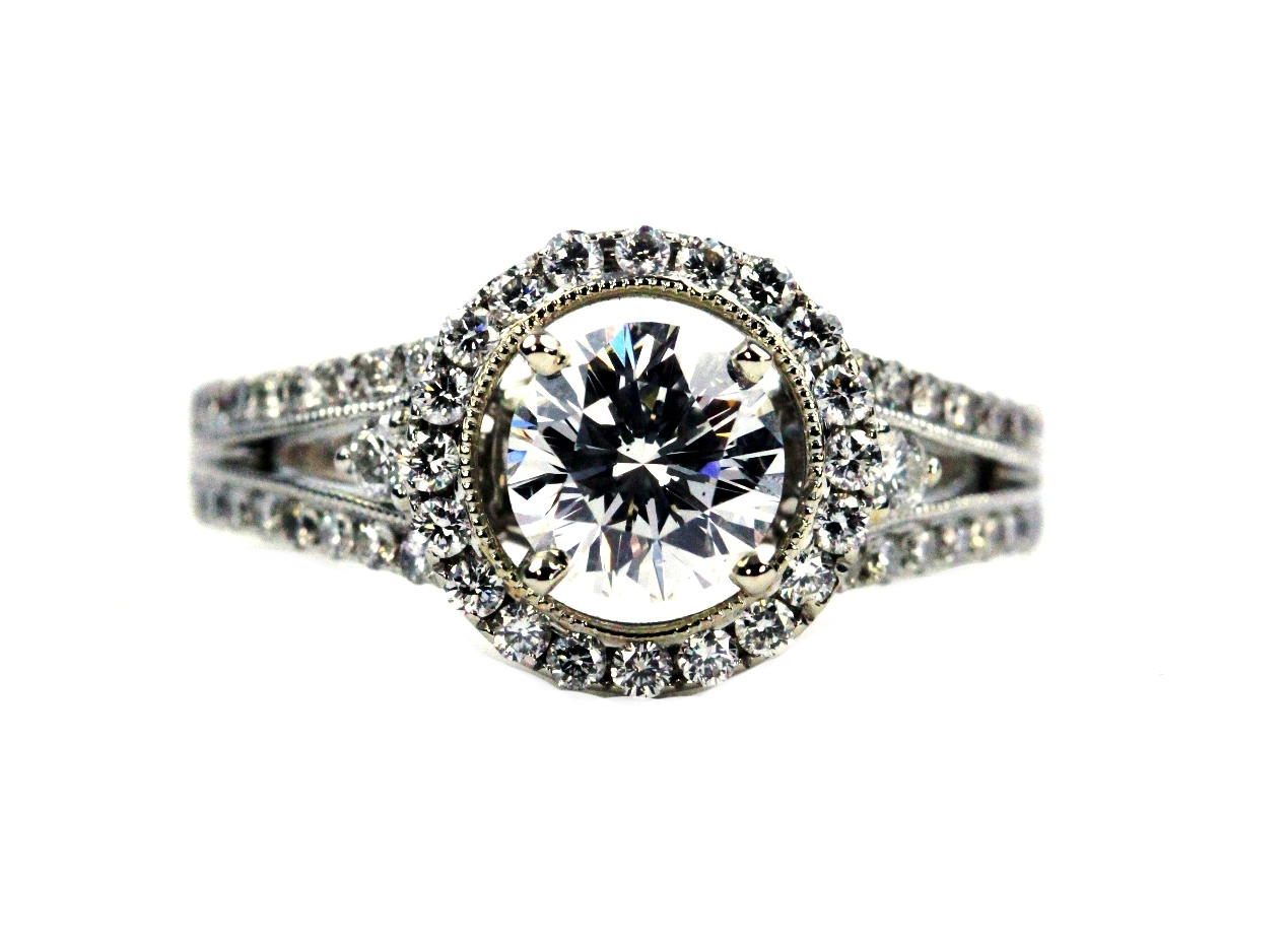 Top Halo Engagement Ring